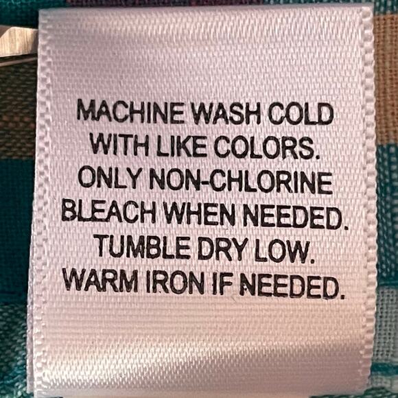 Croft & Barrow Womens Button Down Shirt Size 1X Three Quarter Roll Tab Sleeve - Picture 8 of 8